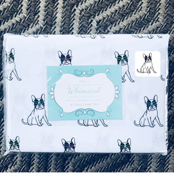 Whimsical Smarty French Bulldog FULL Sheet Set - Picture 3 of 8